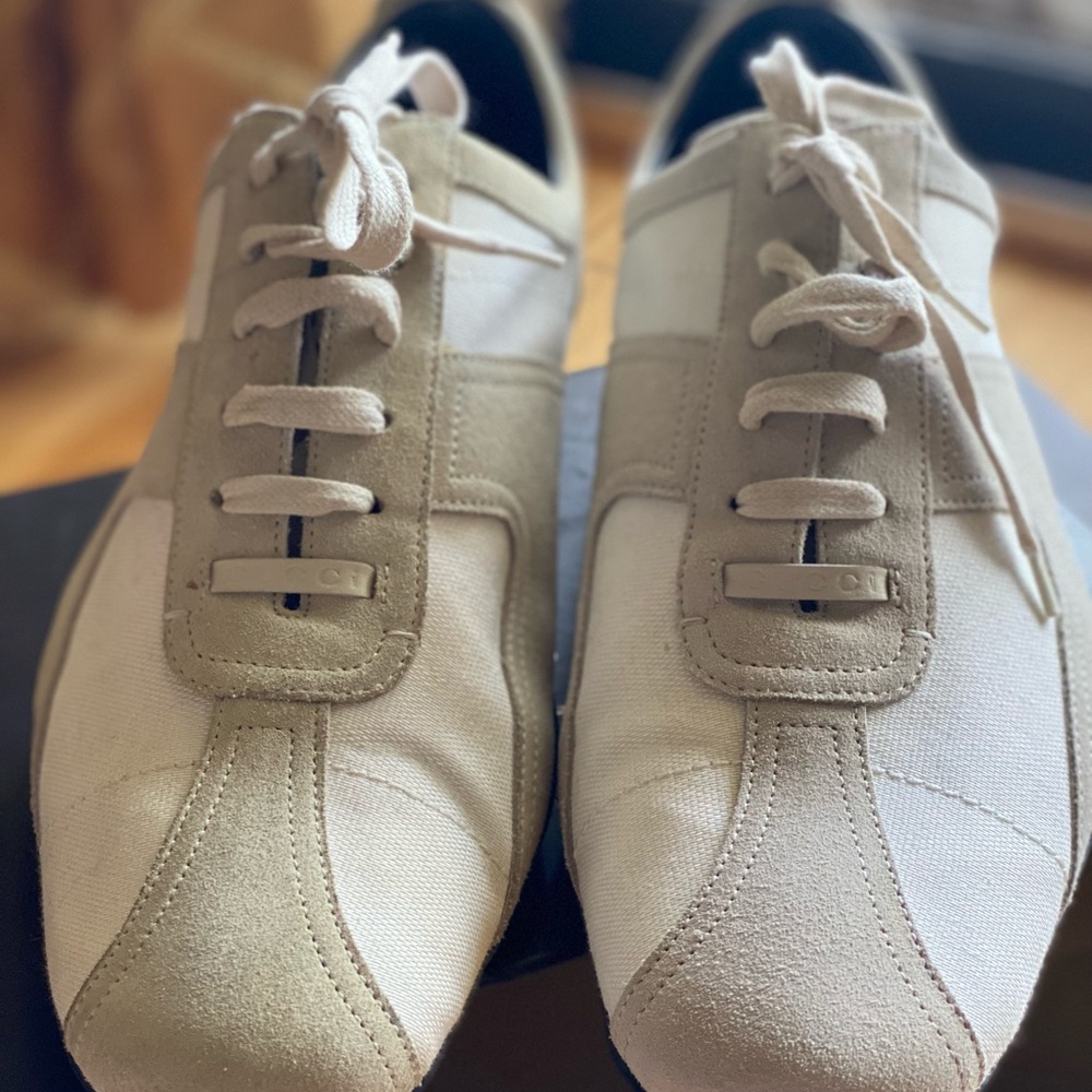 Gucci White Driving Shoe Size 8 1/2 - Picture 4 of 13